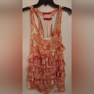 Elle Women's or Junior's Layered Tank Top Blouse Size Medium 2 Shirts total